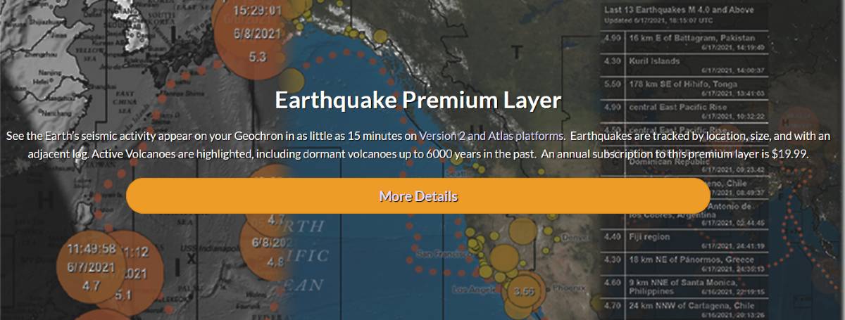 Earthquake layer banner