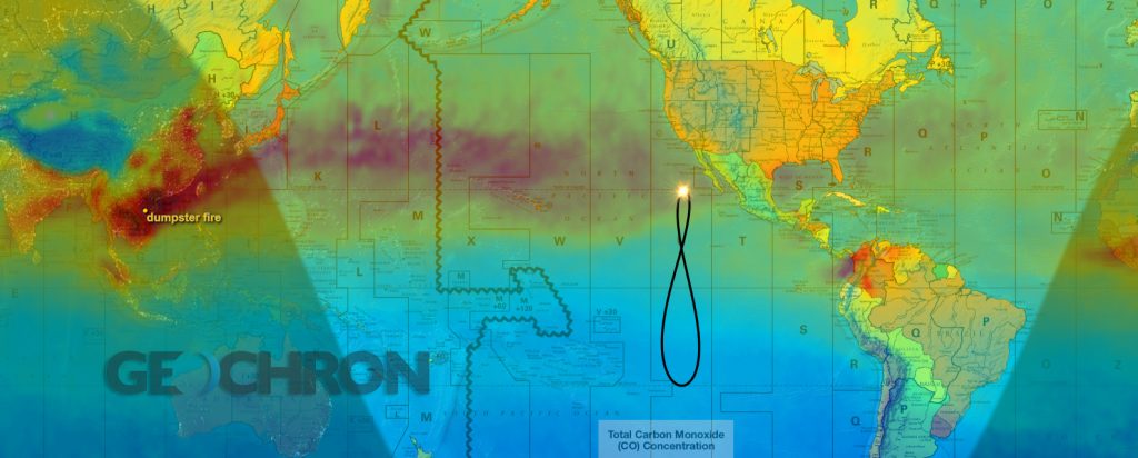 Carbon Monoxide Pollution over Human Geopolitical
